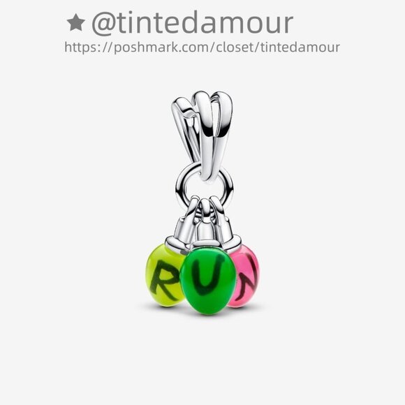 Pandora Stranger Things Glow-in-the-dark Run Dangle Charm - Picture 1 of 2